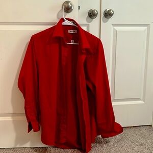 Pierre Cardin men’s button down red shirt
